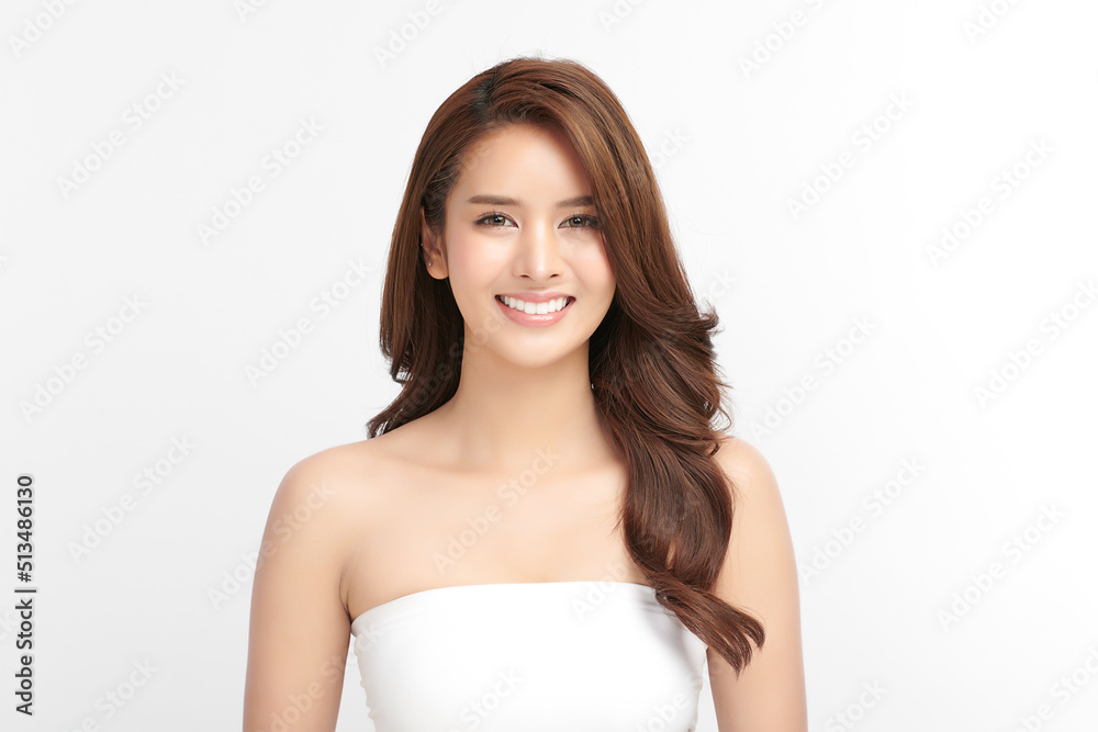 Beautiful young asian woman with clean fresh skin on white background, Face care, Facial treatment, Cosmetology, beauty and spa, Asian women portrait. Beautiful young asian woman with clean fresh skin on white background, Face care, Facial treatment, Cosmetology, beauty and spa, Asian women portrait.