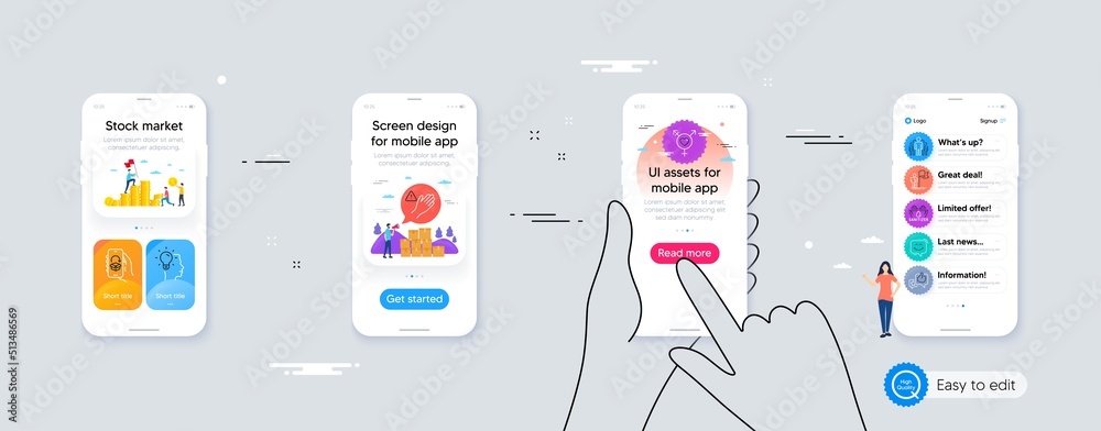 Idea, Dont touch and Delivery app minimal line icons. Phone ui interface. Genders, Hand sanitizer, Group icons. Leadership, Like, Smile chat web elements. For web, application, printing. Vector Idea, Dont touch and Delivery app minimal line icons. Phone ui interface. Genders, Hand sanitizer, Group icons. Leadership, Like, Smile chat web elements. For web, application, printing. Vector