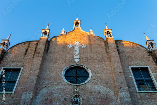 Santa Maria Gloriosa dei Frari church in Venice on a summer day photo