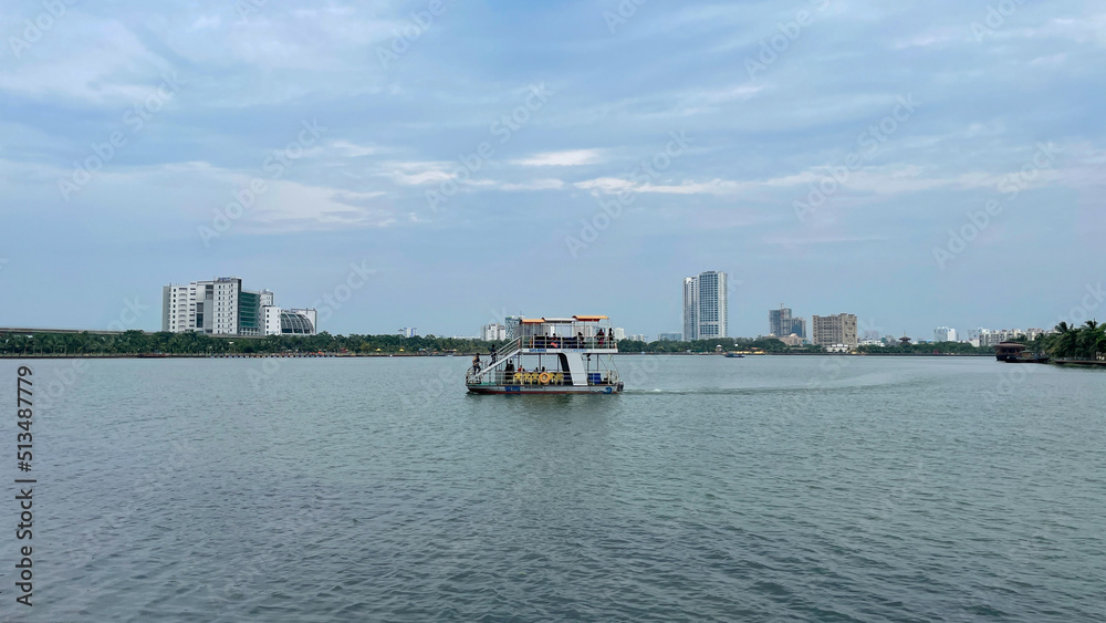 Obraz premium Inside view of Eco Park located at Kolkata, West Bengal, India