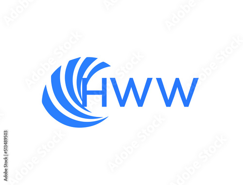 HWW Flat accounting logo design on white background. HWW creative initials Growth graph letter logo concept. HWW business finance logo design. 