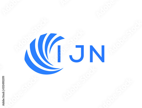 Quadro em tela IJN Flat accounting logo design on white background