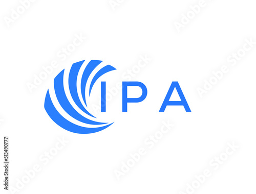 IPA Flat accounting logo design on white background фототапет