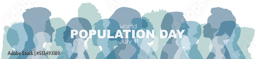World Population Day banner.