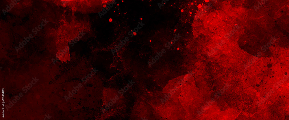 Red watercolor ombre leaks and splashes texture on white watercolor paper background with scratches and Old red scratched wall, grungy background or texture. Scary red wall for background. Red watercolor ombre leaks and splashes texture on white watercolor paper background with scratches and Old red scratched wall, grungy background or texture. Scary red wall for background.