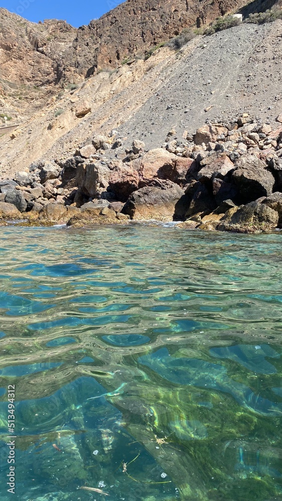 paisaje del mar de mediterráneo, agua cristalina paisaje del mar de mediterráneo, agua cristalina