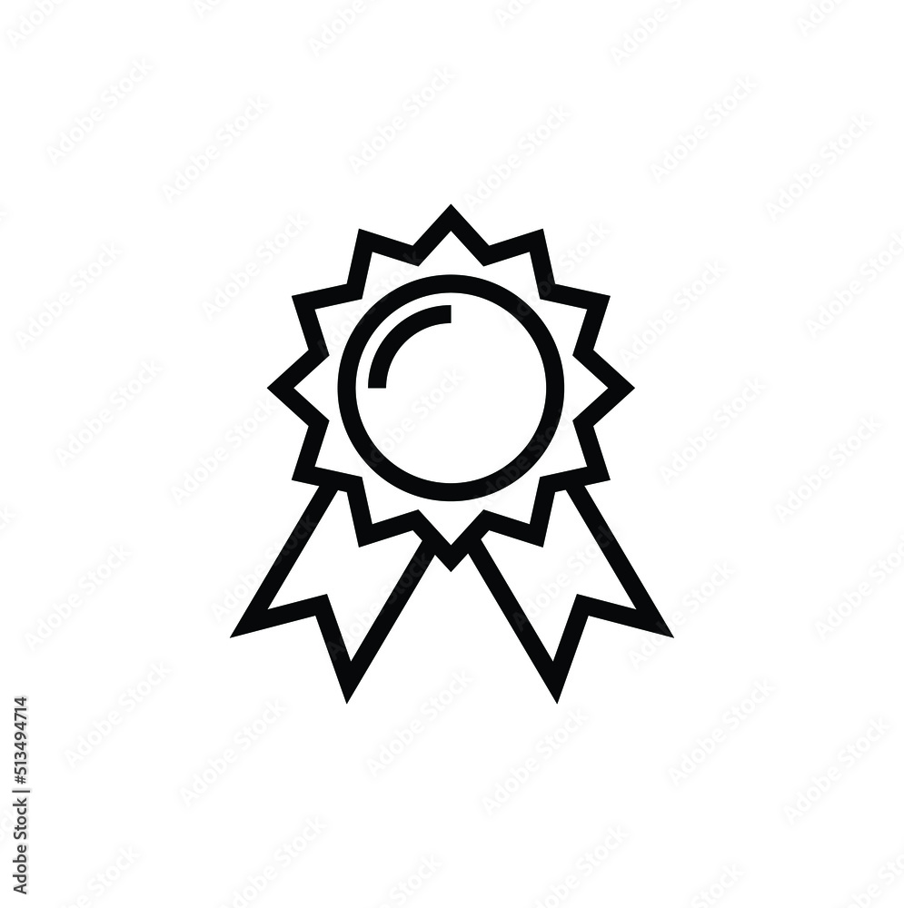 Winner badge isolated icon. Victory, number one symbol for your web site design, logo, app, UI. Vector illustration, EPS10.