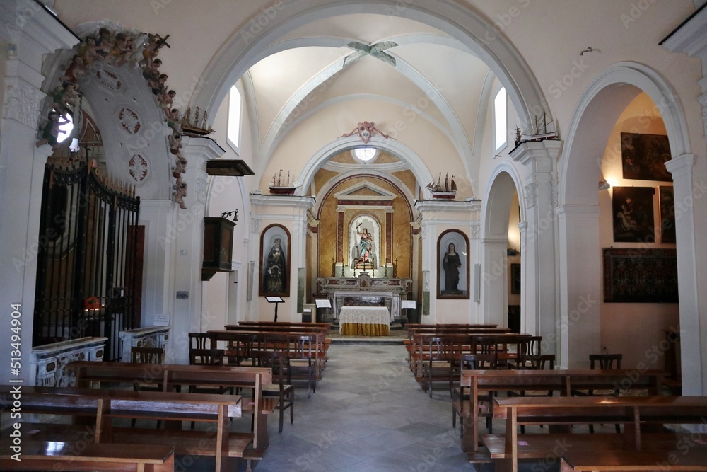 Fototapeta premium Forio - Interno della Chiesa del Soccorso