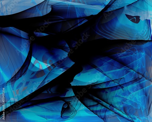 Obraz na płótnie Creative wavy multi color background for banner design. w salonie