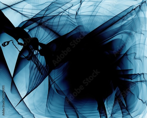 Obraz na płótnie Creative wavy multi color background for banner design. w salonie