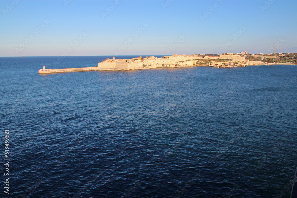 mediterranean sea in valletta (malta) 