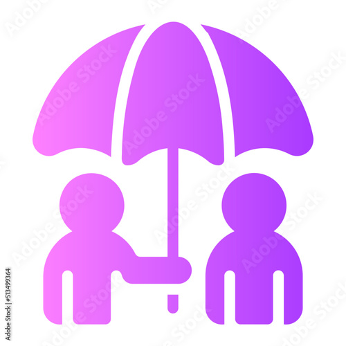 insurance agent gradient icon