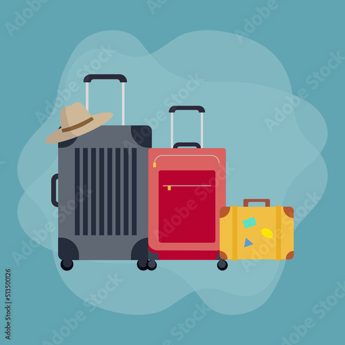 Illustration of a Luggage Vector