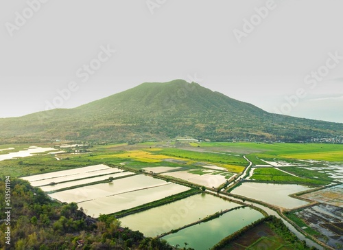 Aerial view of the Mount Arayat in the Philippines photo