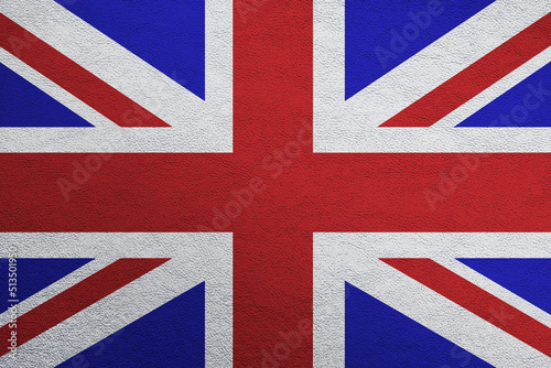 Modern shine leather background in colors of national flag. United Kingdom