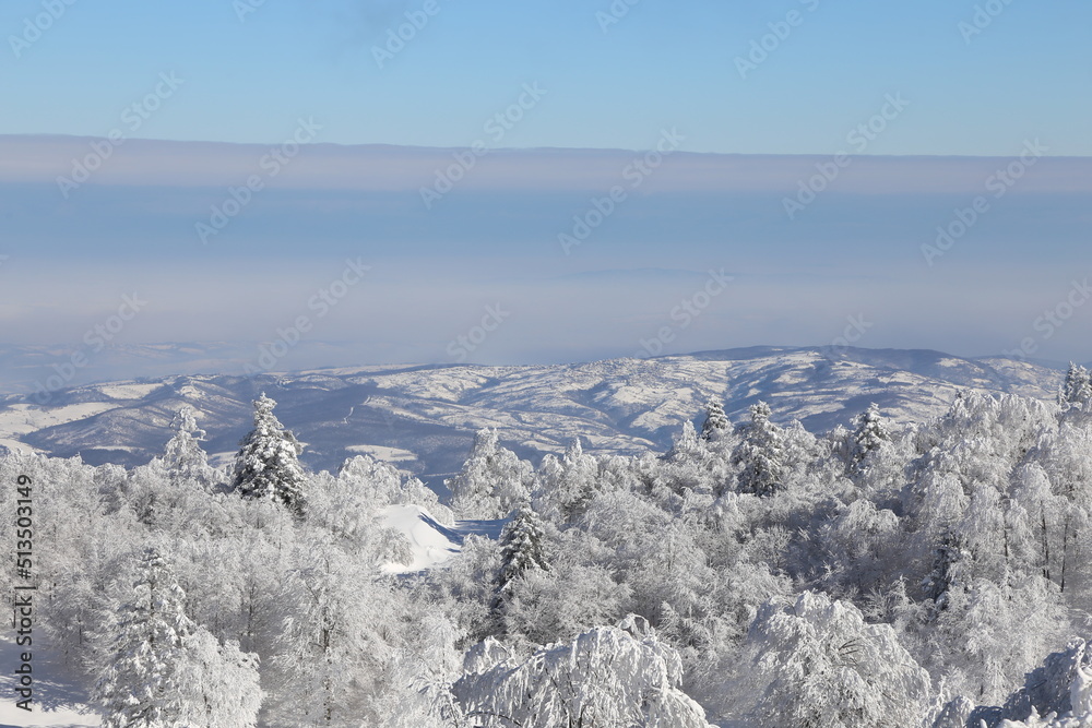 Obraz premium winter mountain landscape