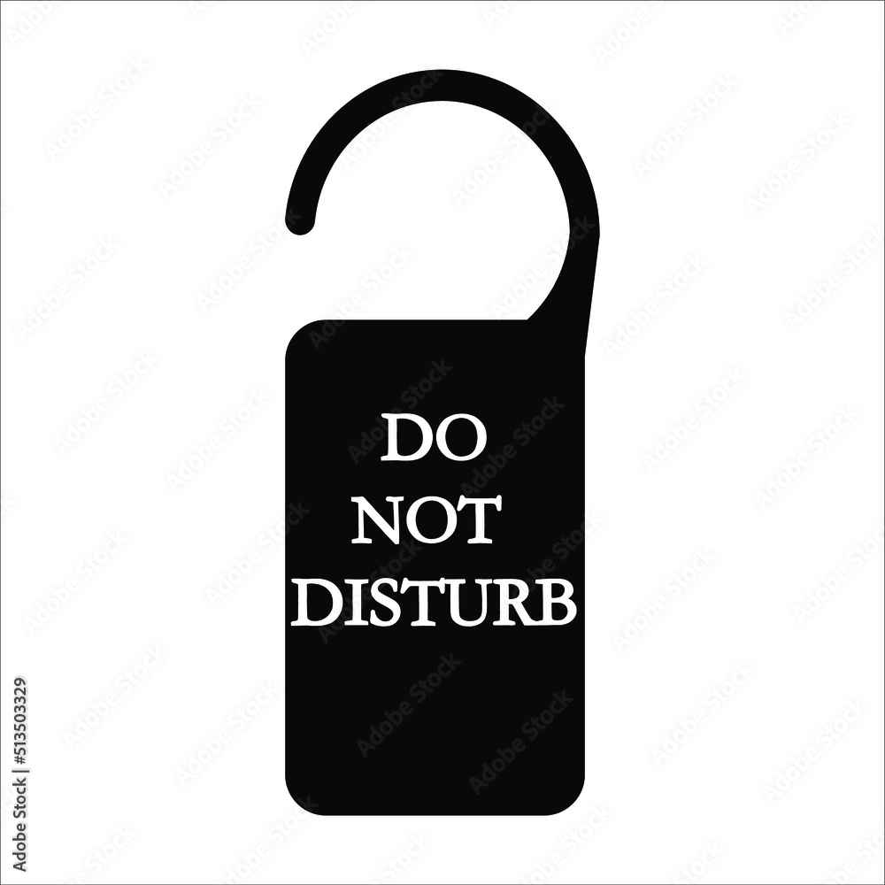 Do not disturb icon vector Do not disturb icon vector
