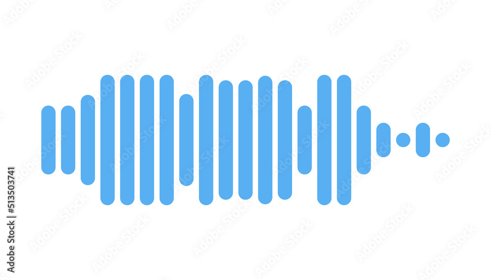 Recording of audio message template. UI element of audio record for smartphones. Vector illustration isolated in white background Recording of audio message template. UI element of audio record for smartphones. Vector illustration isolated in white background