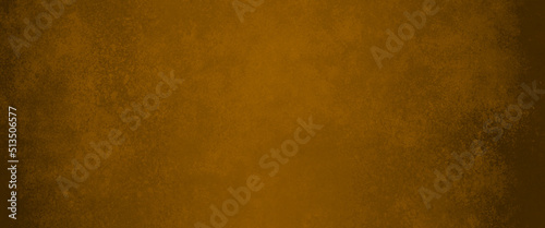 Brown orange yellow paper splash texture banner, Brown background with grunge texture, watercolor painted mottled brown background on cloudy sepia brown banner, distressed old antique parchment paper 
