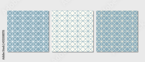 Pattern seamless chevron abstract wave background blue and white. Geometric line vector.
