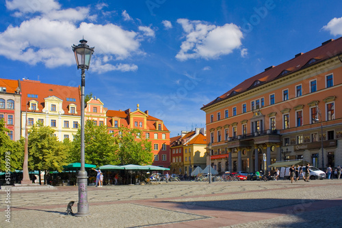 Building of «Old Guild» at Salt Square in Wroclaw, Poland
