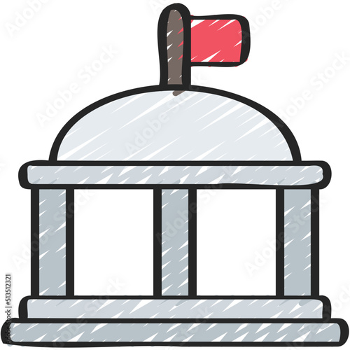 Government Building Icon