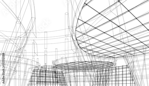 Modern architecture vector illustration