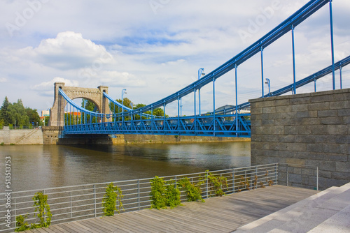 Grunwaldzki Bridge in Wroclaw, Poland