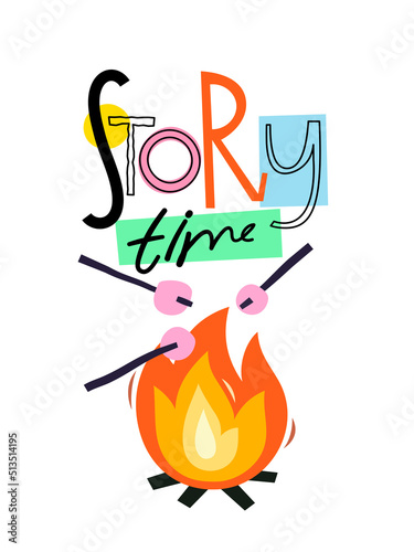 Cartoon image with slogan. Stay young phrase and a sand castle with bucket and shovel. Perfect for the design of labels, thot bags, t-shirts, mugs, textiles, cards, banners. Vector illustration
