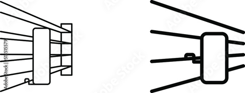 Price tag holder icon , vector illustration