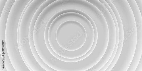 Abstract background of grey circles with shadows, 3d style