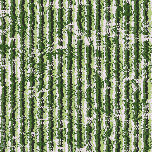 Green Mottled Textured Striped Pattern