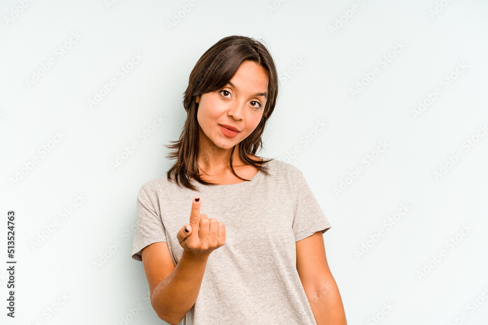 Young hispanic woman isolated on blue background celebrating a victory, passion and enthusiasm, happy expression. Young hispanic woman isolated on blue background celebrating a victory, passion and enthusiasm, happy expression.