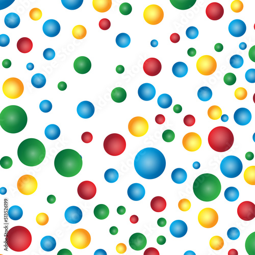 Colorful polka dot design pattern vector. Modern gradient circle pattern vector