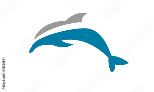 icon dolphin logo vector