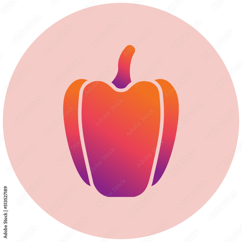 Obraz premium Capsicum Icon