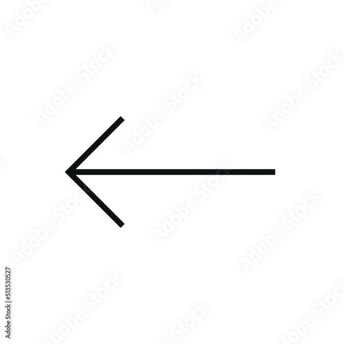 Editable arrow line icon. Vector illustration isolated on white background. using for website or mobile app