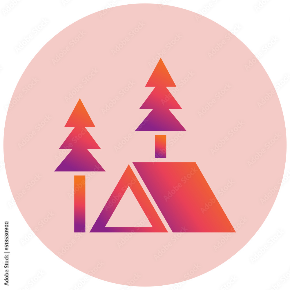 Obraz premium Tent Icon