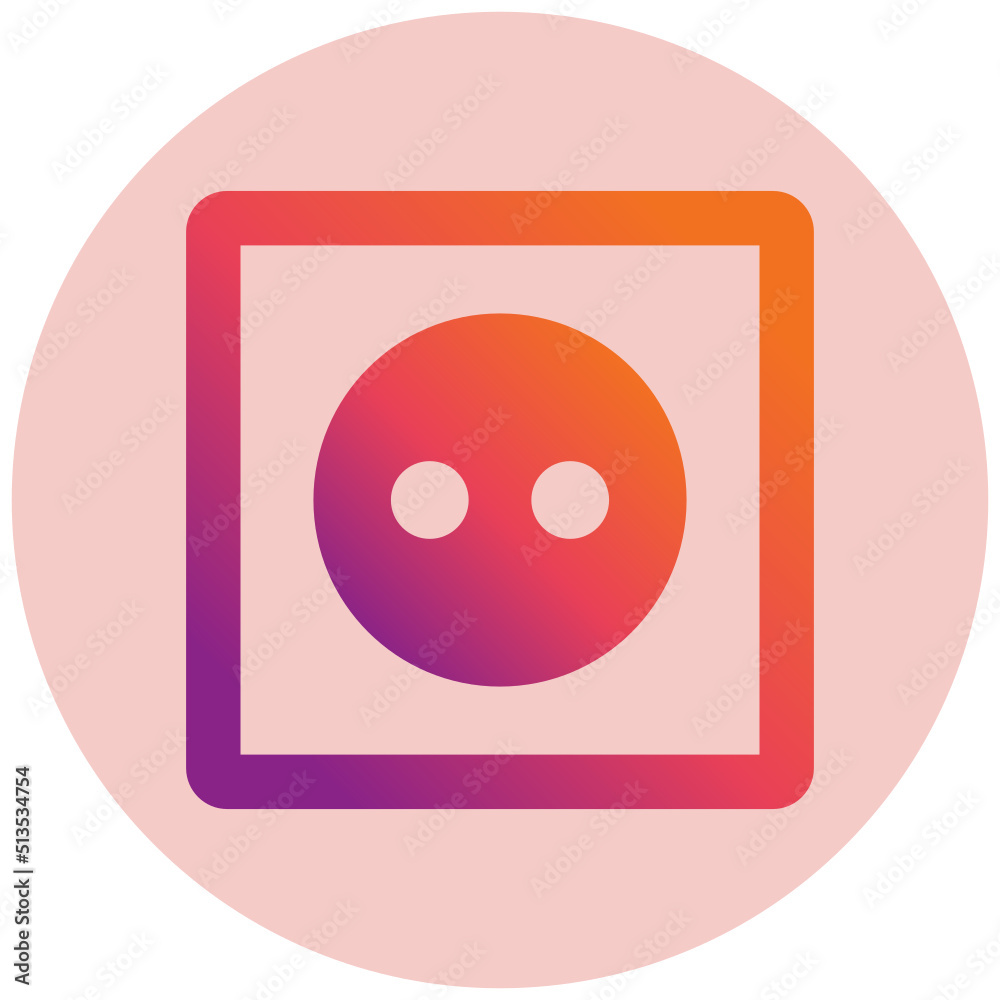 Fototapeta premium Socket Icon