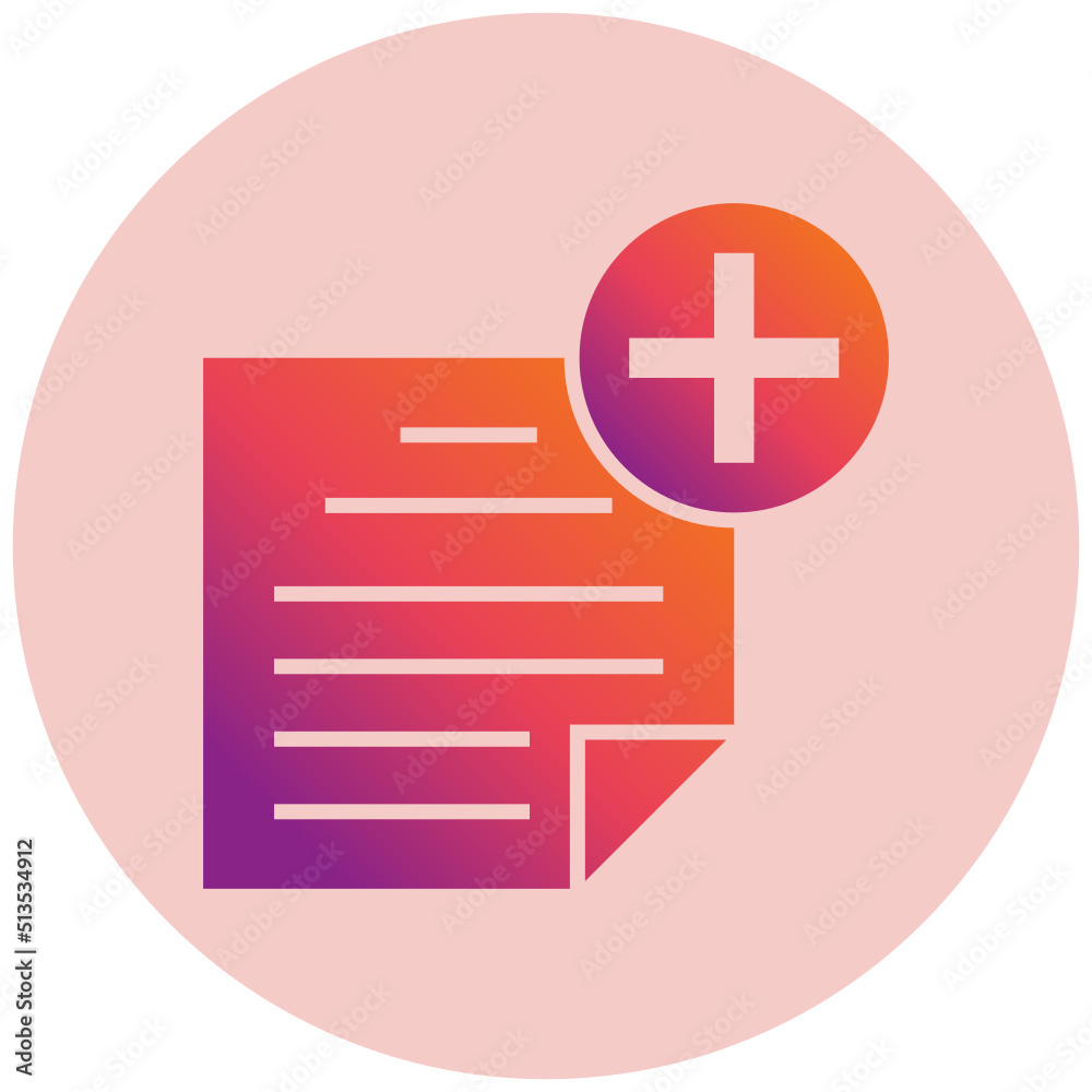 Obraz premium Add Notes Icon