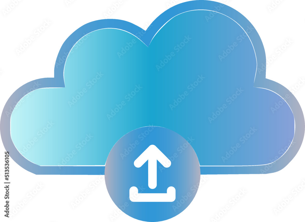 Upload cloud vector icons, store and transfer information and data on the Internet Upload cloud vector icons, store and transfer information and data on the Internet