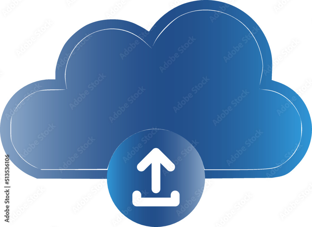 Upload cloud vector icons, store and transfer information and data on the Internet Upload cloud vector icons, store and transfer information and data on the Internet