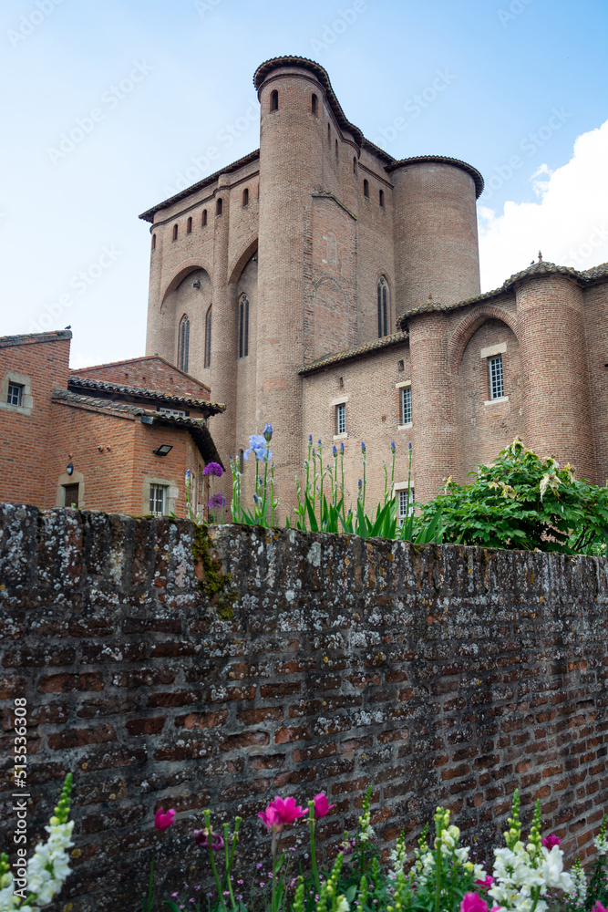 View of the Toulouse-Lautrec museum in Albi, France.