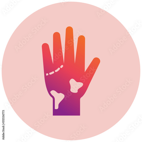 Loss Of Color In Fingers Icon