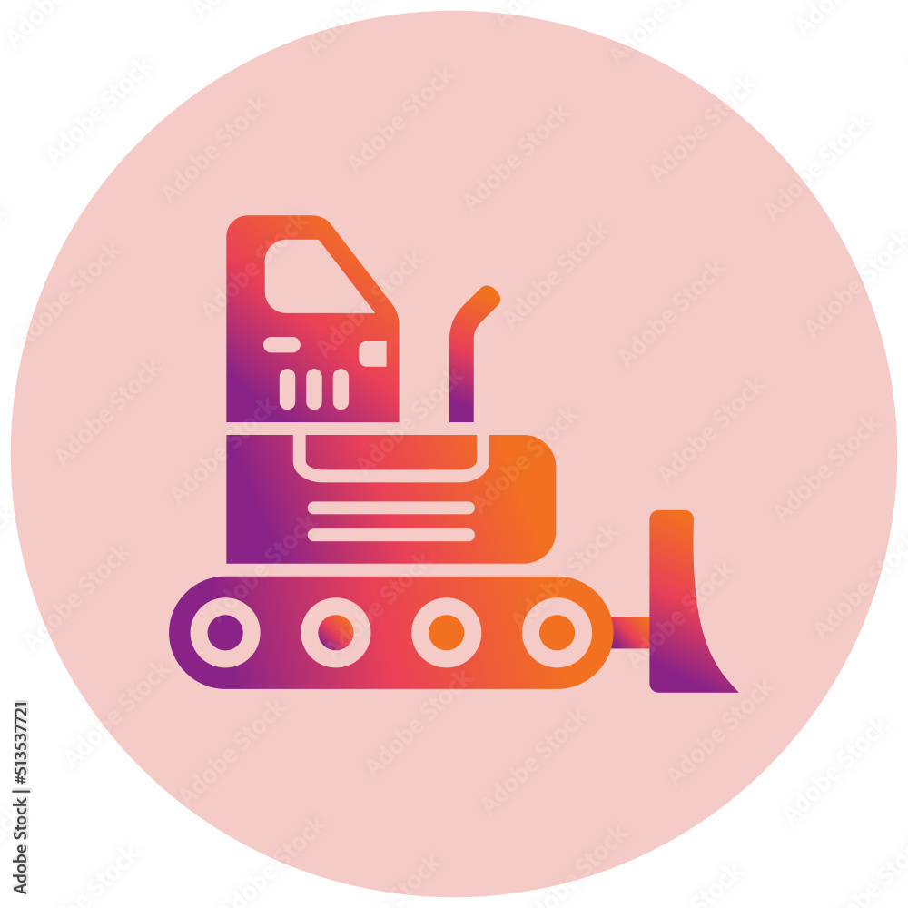 Bulldozer Icon Bulldozer Icon