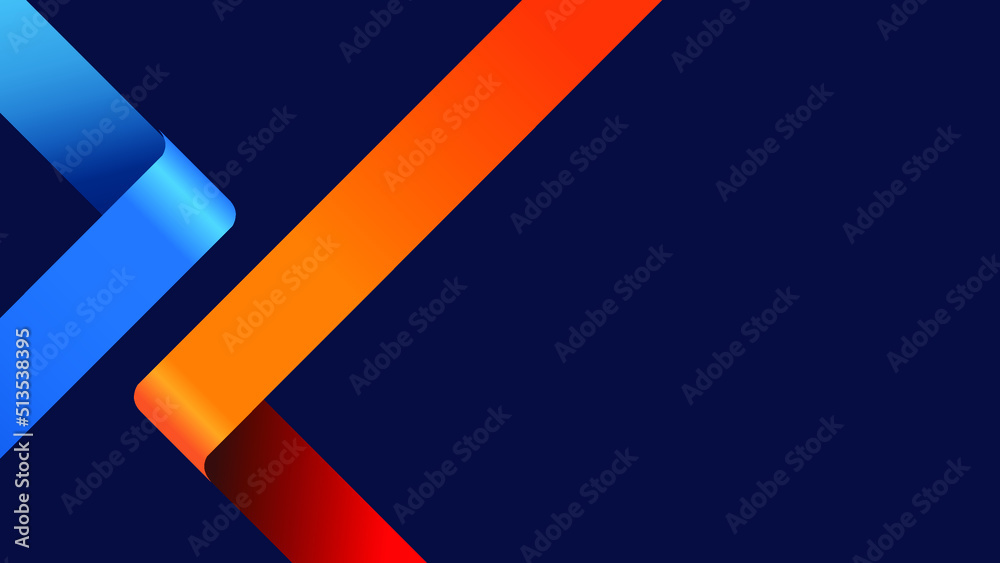 Modern gradient dynamic line with dark blue background
