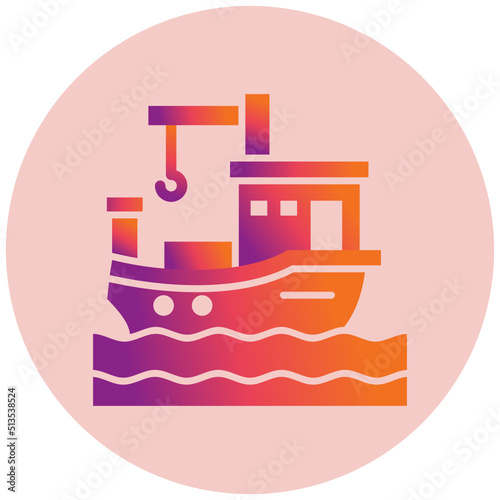 Fishing Boat Icon