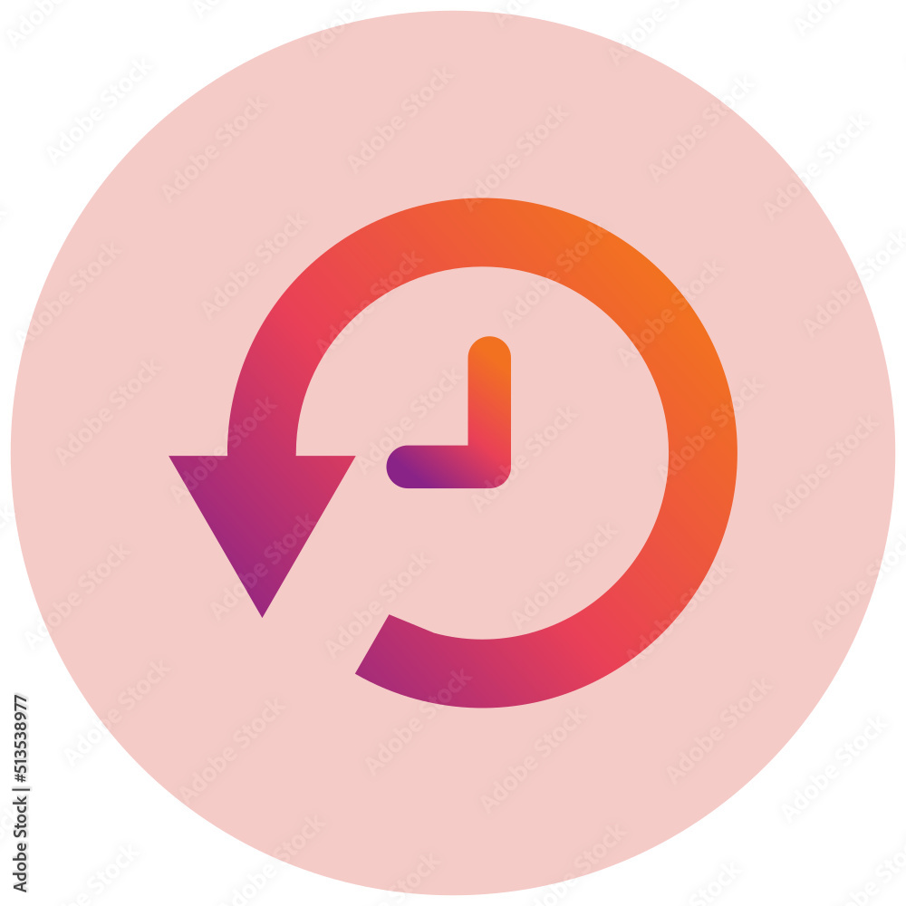 History Clock Icon History Clock Icon