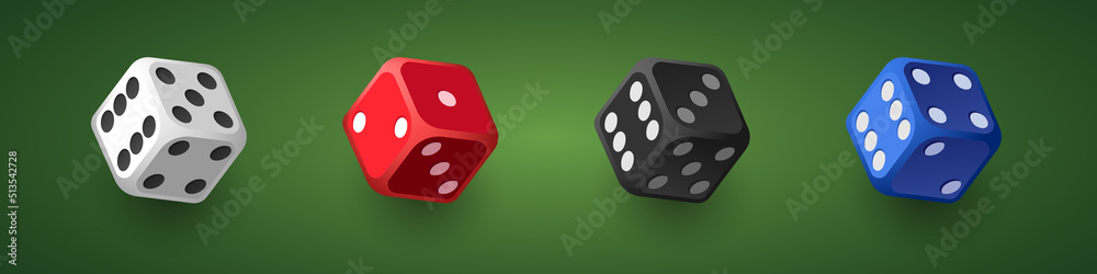 3d dice. Isometric dice. Vector clipart isolated on white background.
3d dice. Isometric dice. Vector clipart isolated on white background.