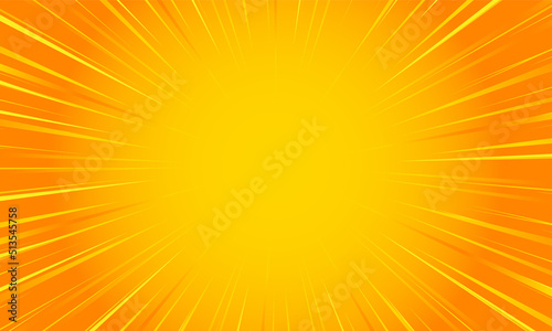 Canvas Print Orange gradient ray burst dot style background vector design